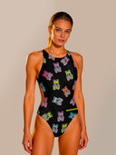Maillot une pièce femme d'entraînement PINUP 490PF - Abibò