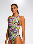 Maillot une pièce femme d'entraînement PINUP 250PF - Crânes Mexique