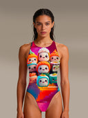 Maillot une pièce femme d'entraînement PINUP 498P - Sushi