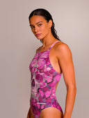 Maillot une pièce femme d'entraînement IBIZA 242I - Crâne papillon