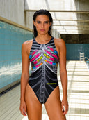 Maillot une pièce femme d'entraînement PINUP 550PF - Radiographie