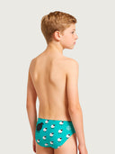 Slip de natation enfant d'entraînement H2OTTO 443HF - Mouton noir