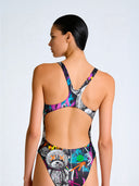 Maillot une pièce femme d'entraînement PINUP 459PF - Psycho