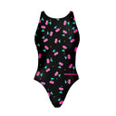 Costume intero donna da allenamento PINUP 561PF Ciliegie, vista frontale