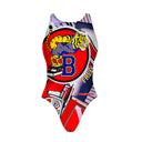 Costume intero donna da allenamento Pinup 495P - Free