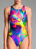 Costume intero donna da allenamento Pinup 529PF - Rooster