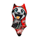 Costume intero bambina da allenamento PINUP 540P - Bradipo, dettaglio prodotto