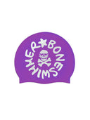 Bonnet en silicone - Blanc logo noir grand