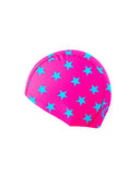 Cuffia tessuto Eco - L092CF Fucsia stella azzurra