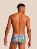 Slip de natation homme entraînement H2OTTO 442HF - Pop squares