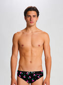 Slip de natation homme d'entraînement H2OTTO 445HF - Cerises