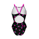 Maillot une pièce femme entraînement IBIZA 250IF - Cerises