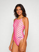 Maillot une pièce femme entraînement IBIZA 246IF - Banane