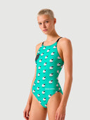 Maillot une pièce femme entraînement IBIZA 248IF - Mouton noir