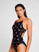 Maillot une pièce femme entraînement IBIZA 250IF - Cerises