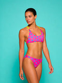 Bikini femme d'entraînement MAUI 184MF - Fuchsia étoile bleue