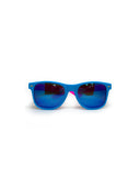 Lunettes de soleil modèle Wayfarer - Bleu Clair + Fuchsia Fluo