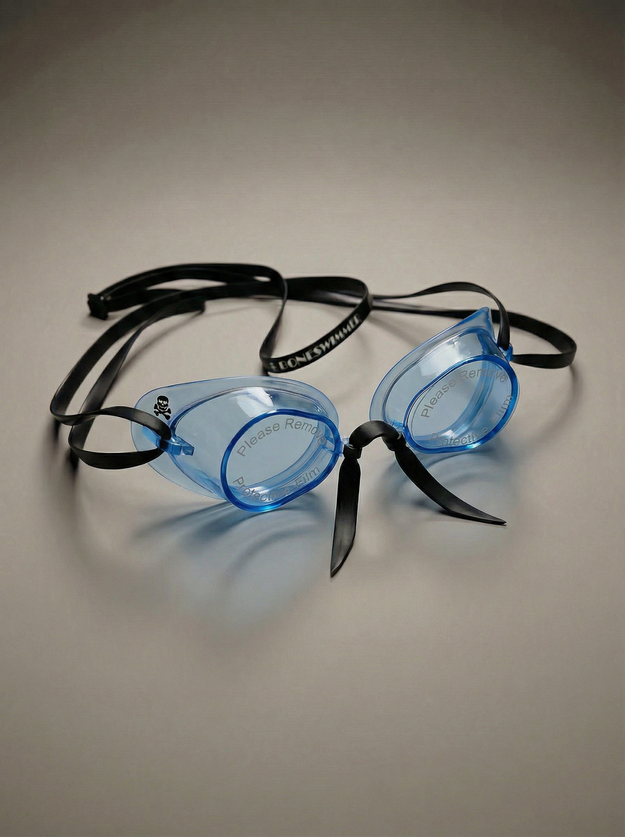 Lunettes suédoises avec silicone Soft Frame — Bleu clair