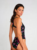 Maillot une pièce femme entraînement PINUP 561PF - Cerises