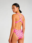 Maillot une pièce femme entraînement PINUP 562PF - Canards rayés