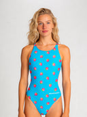 Maillot une pièce femme entraînement PINUP 563PF - Framboises