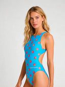 Maillot une pièce femme entraînement PINUP 563PF - Framboises