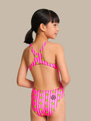 Maillot une pièce fille entraînement PINUP 562PF - Canards rayés