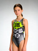 Maillot une pièce fille entraînement PINUP 566P - Quelle nuisance