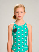 Maillot une pièce fille entraînement PINUP 559PF - Mouton noir