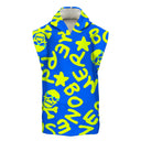Poncho bimbo in microfibra 50POF - Turchese Logo Giallo — telo in microfibra, BONESWIMMER Made in Italy