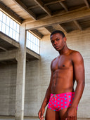 Parigamba homme d'entraînement UCLA 260UF - Fuchsia étoile bleue