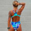 Costume intero donna da allenamento Pinup 496P - Back