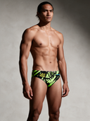 Slip da nuoto uomo da allenamento H2OTTO 382HF - Bad: vista frontale indossato
