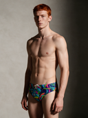 Slip da nuoto uomo da allenamento H2OTTO 396HF - Margô: vista frontale indossato