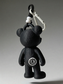 Teddy Psycho Charm - Nero + Bianco vista 2 — portachiavi, BONESWIMMER Made in Italy