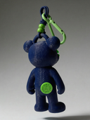 Teddy Psycho Charm - Blu + Verde vista 2 — portachiavi, BONESWIMMER Made in Italy