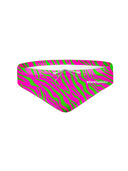 Slip de natation enfant d'entraînement H2OTTO 448HF - Rayures acidulées
